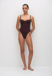 Balconette Maillot - Aubergine Crinkle - Matteau